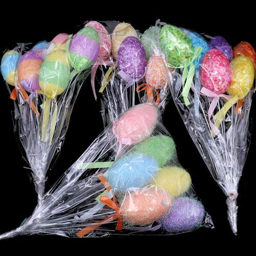 Easter egg cutting plug-in 4*6cm Easter decorative eggs Children's Easter gift