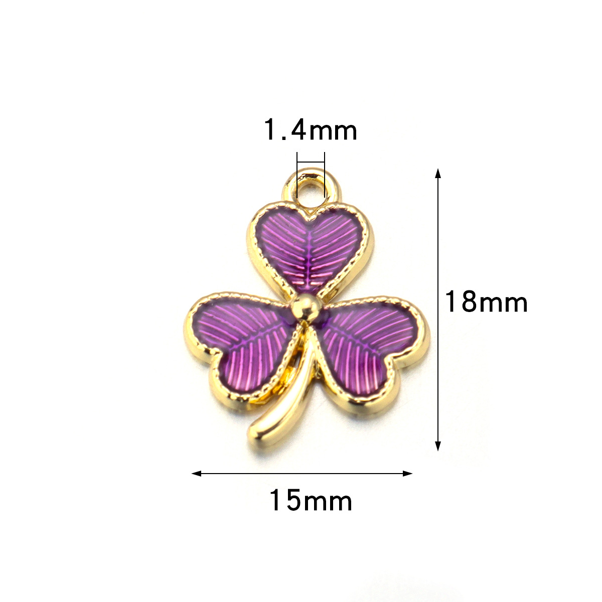 26g Weight Pendant Jewelry Making Type DIY Jewelry Accessories Classification 10 PCS/Package Quantity Alloy Material Shamrock Pattern Enamel Design IG Style, Simple Style Style 10 PCS/Package Alloy Shamrock Pendant 无