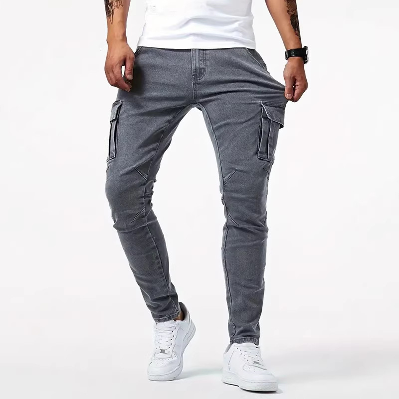 Men's Skinny Jeans Versatile New Style With Side Pockets In Stock_voghion.com