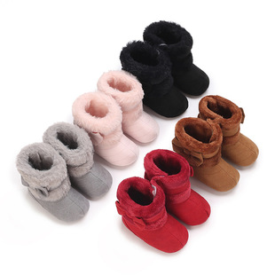 Winter baby warm shoes cotton boots baby boots bow baby shoes 0-1 years old