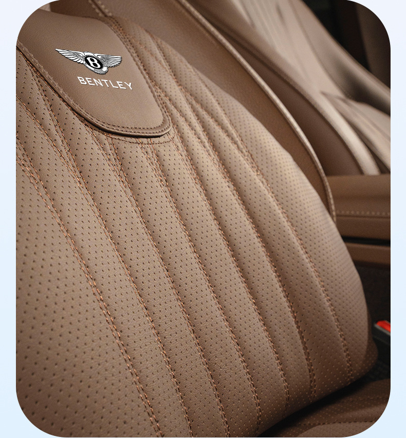 Suitable for Bentley Flying Spur, Bentayga Phev, Mulsanne, Continental Gt Car Seat Cushion, Breathable and Ventilated Summer Memory Foam Lumbar Support