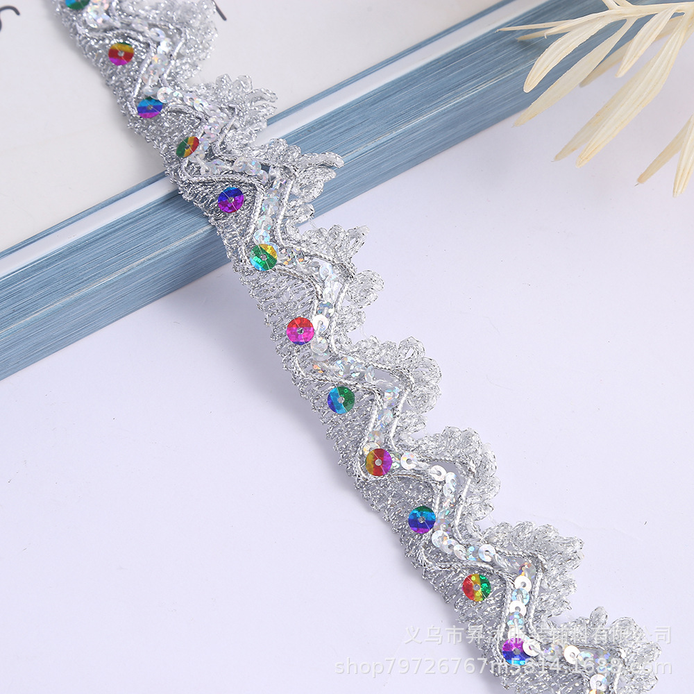 Dragón año Chanel estilo encaje accesorios hechos a mano bricolaje Ropa de Oro encaje cortina encaje en stock