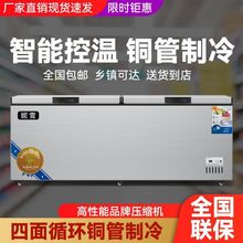 妮雪大冰柜商用冷柜冷冻冷藏柜节能卧式单温双温雪柜保鲜柜