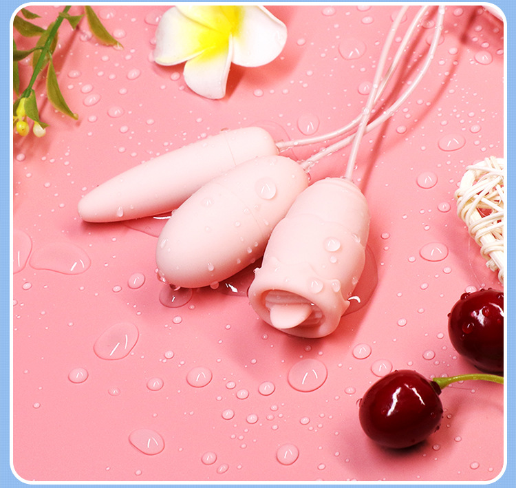 Vibrating Egg Set for Women, ABS Body, USB Electric Control, Pink — detail image 14