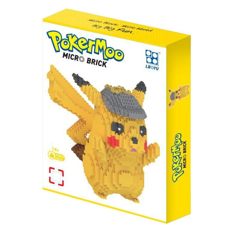 Baiyu en stock al por mayor pequeñas partículas ensambladas bloques de construcción de juguete serie de dibujos animados 7079A-7080A