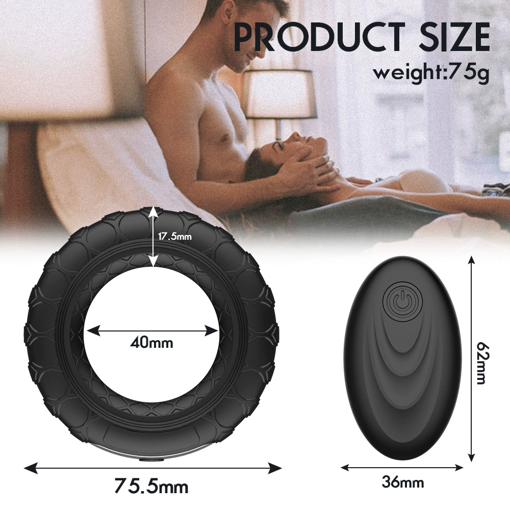 Silicone men's massager, (Cross-border trading), remote control, vibration