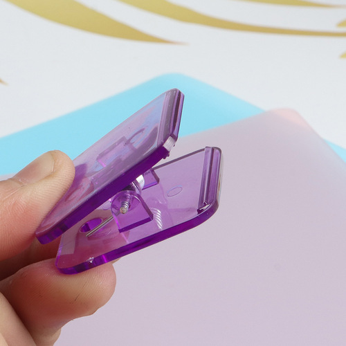 Supply of hand ledger triangle clip, acrylic data test paper corner clip, sewing edge binder clip, bill clip
