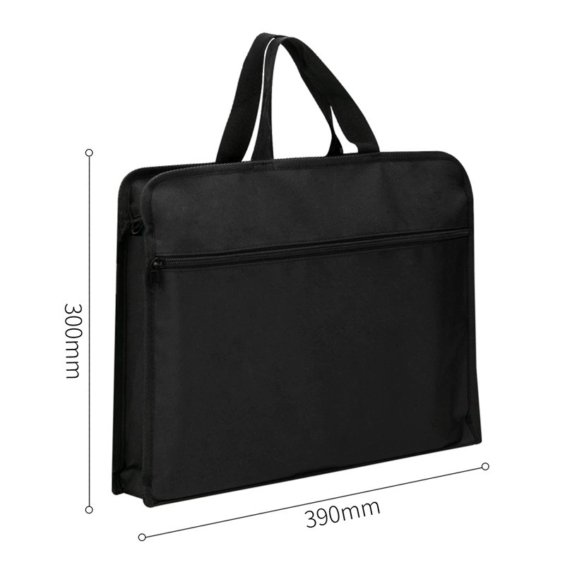 Handheld waterproof capacious laptop with zipper, storage bag for documents, increased thickness