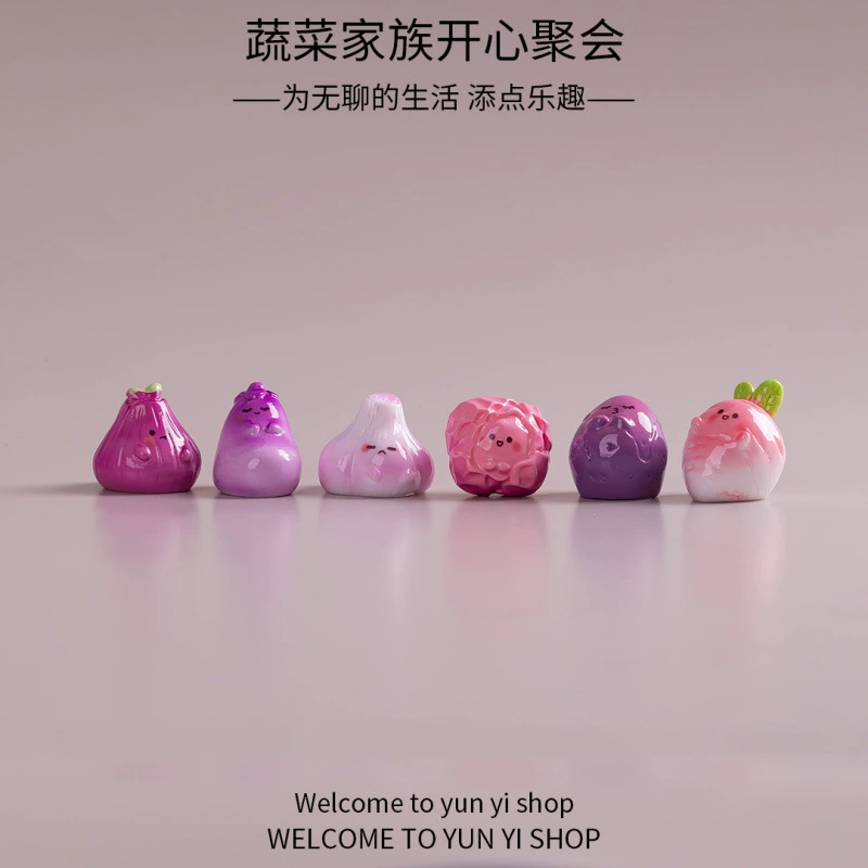 Скука, соберите кучку мини-овощей Q, чтобы вылечить рабочий стол компьютера, украшения для рабочего стола в японском стиле для украшения