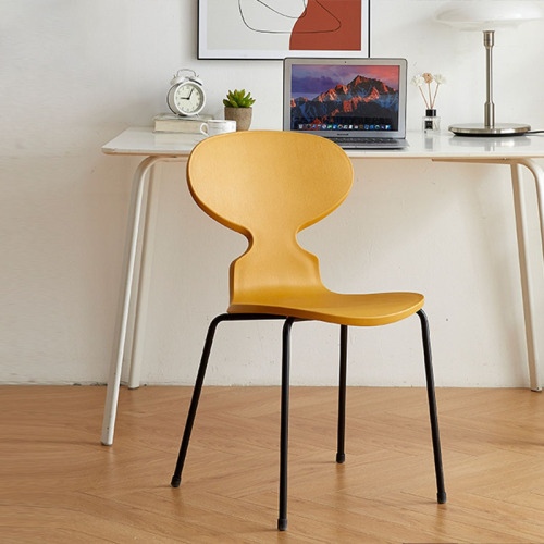Ant chair Nordic thickened plastic back chair designer home light luxury simple dining chair cafe negotiation chair
