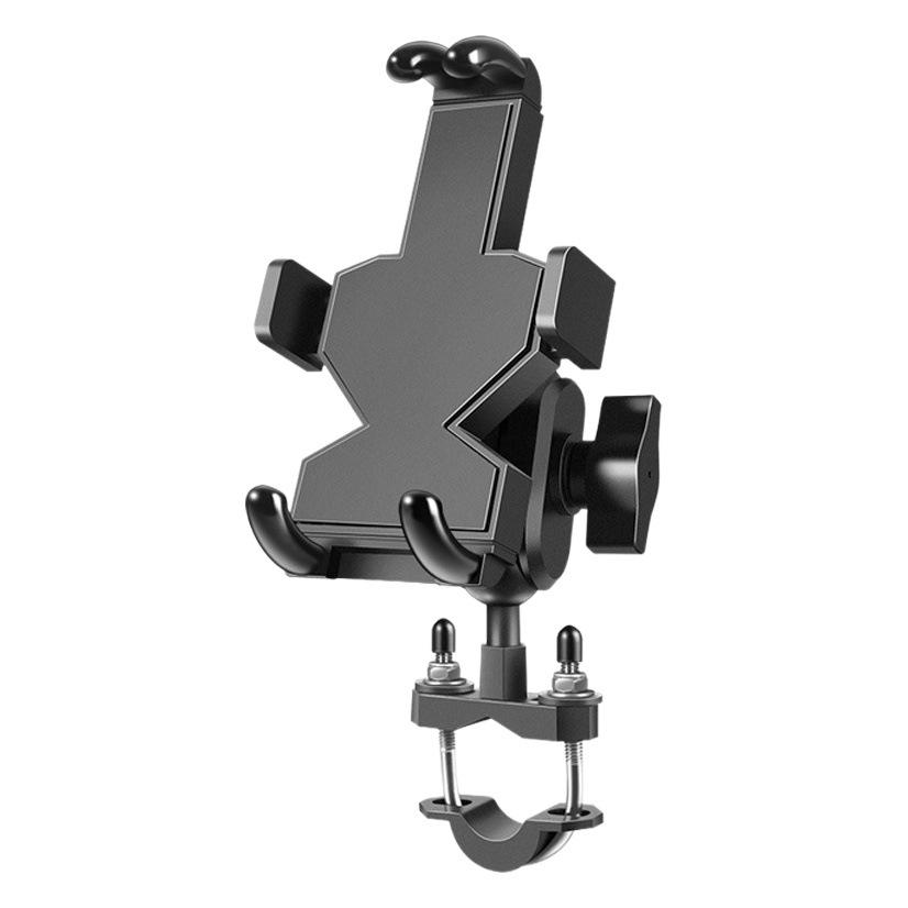 Motocicleta teléfono móvil soporte de navegación batería eléctrica coche motocicleta bicicleta motocicleta soporte para teléfono móvil aleación de aluminio a prueba de golpes