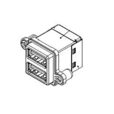 MUSBR-4593-M0 替代品 USB连接器 Rugged USB 3.0A Stck Vert Sta