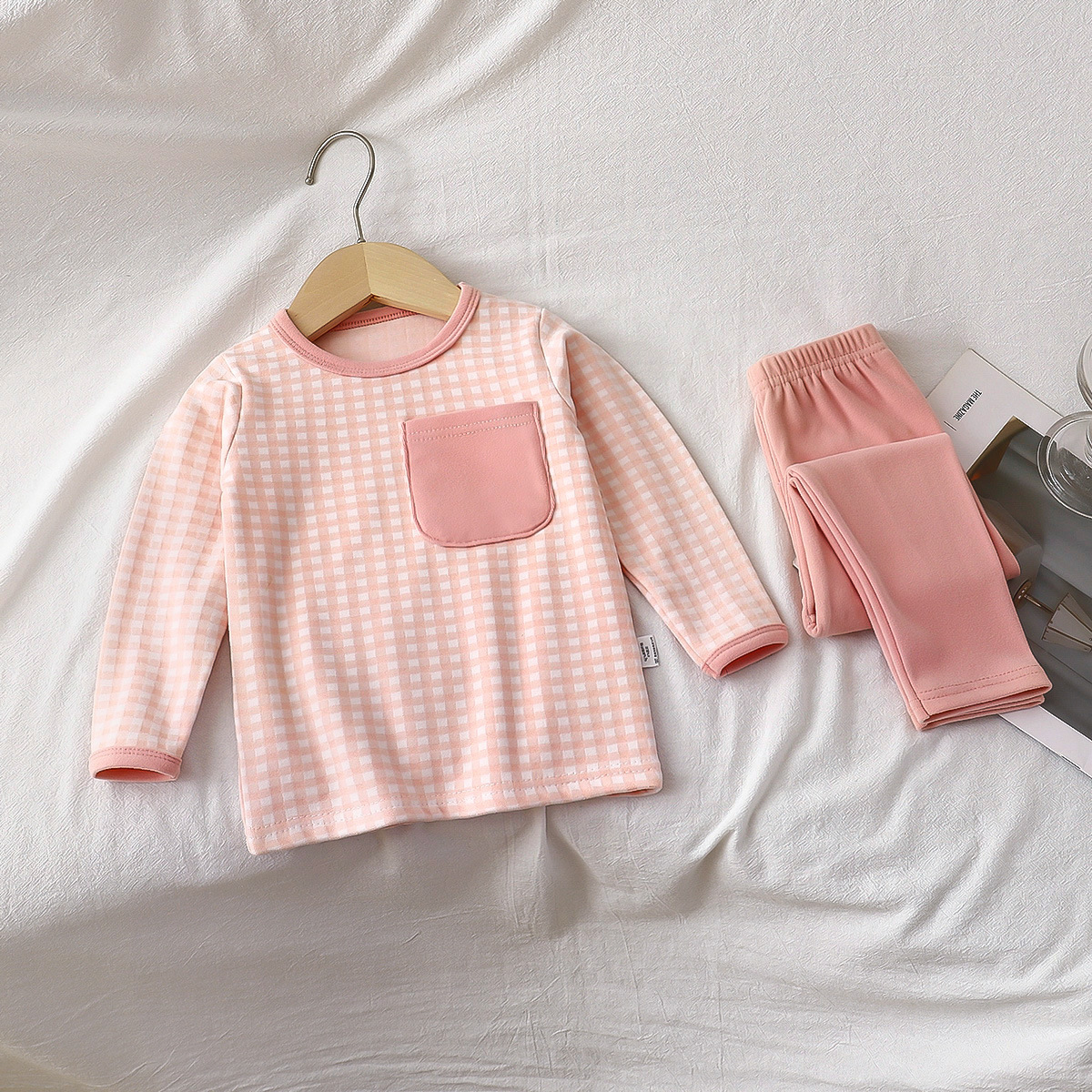 Pijama infantil conjunto de otoño nuevo 2025 ropa de casa para niños niñas chaqueta de otoño ropa interior de otoño ropa infantil