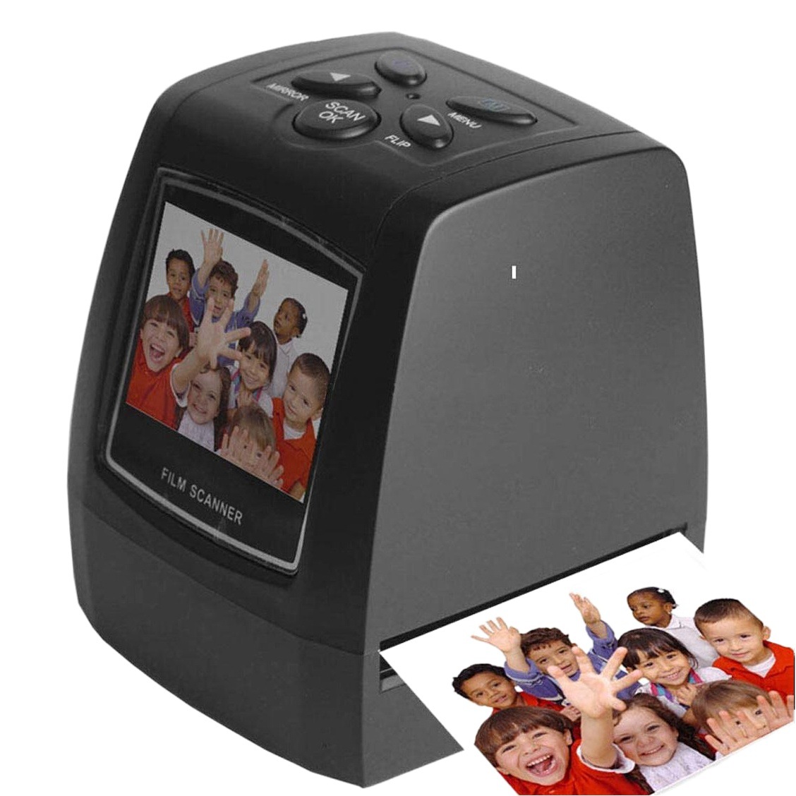 35/135mm escáner de película vieja película negativa escáner de diapositivas pantalla LCD de 2,36 pulgadas