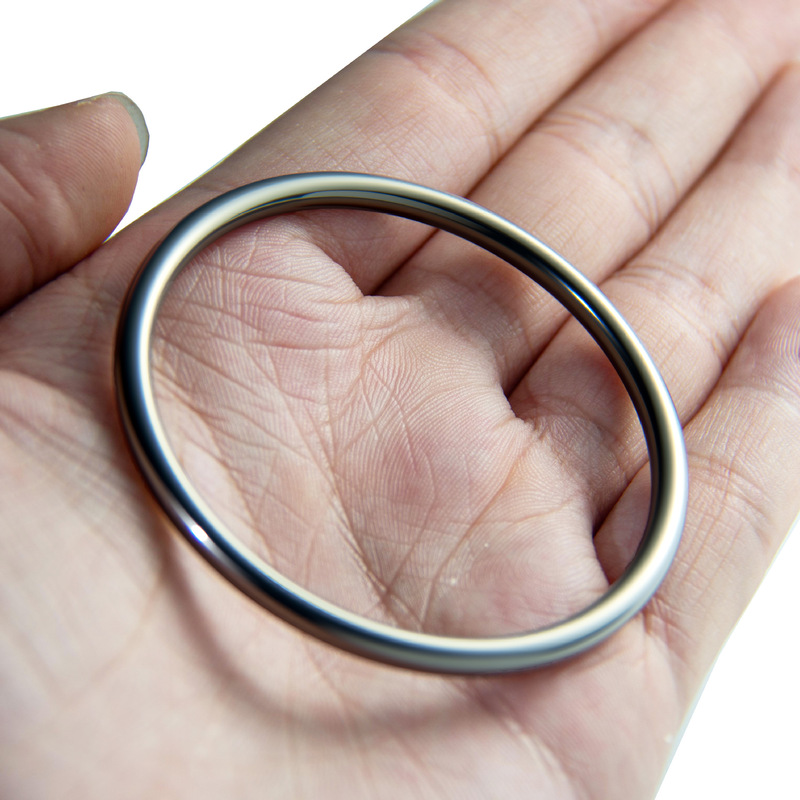 Titanium Alloy O-Type Seamless Ring Key Ring Ring Solid Circle Hand Pull Ring Closed Ring DIY Circle Accessories