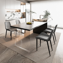 商用餐厅加高餐椅岛台椅子家用高脚凳子网红奶茶店餐厅椅子带靠背