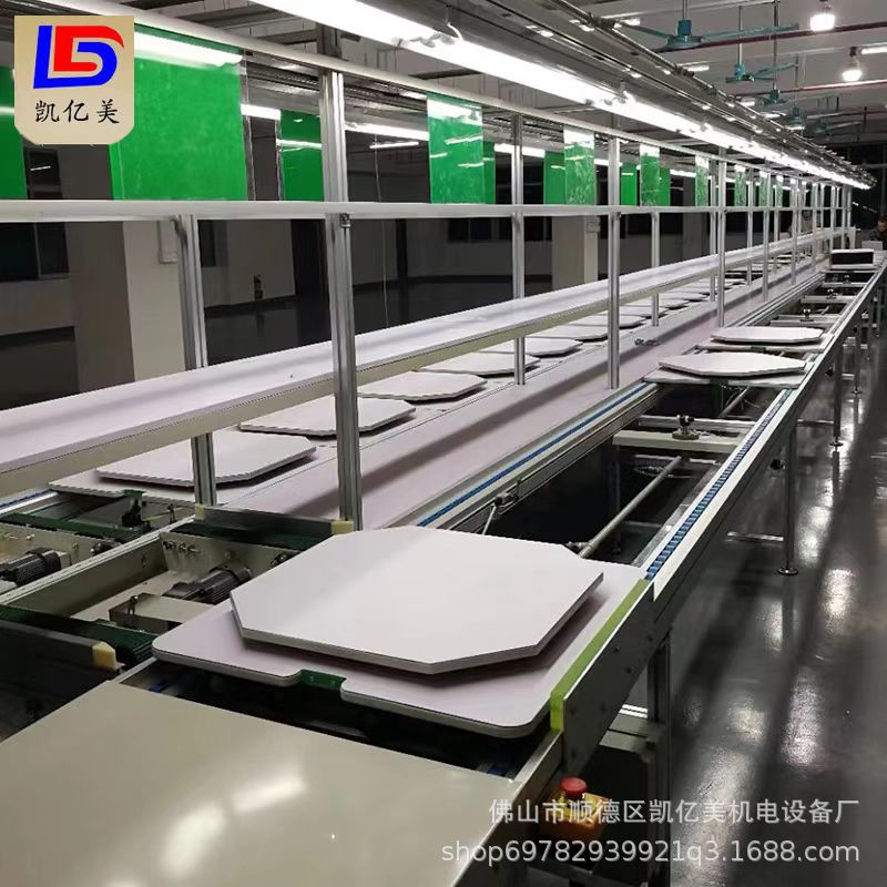 双层工装板倍速链流水线三倍速回流循环装配线小家电组装生产线厂