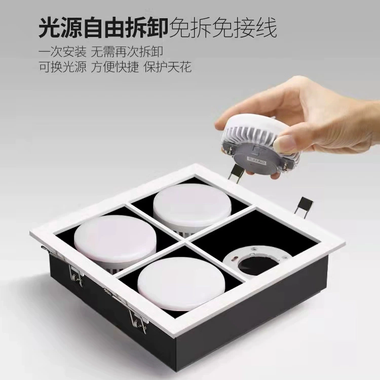 LED lamp, spot lighting for living room, square ceiling light, box, wholesale