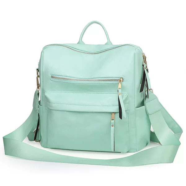 Cross-Border Large-Capacity Women's Backpack Classic New Style Women's Backpack Retro Backpack Wholesale