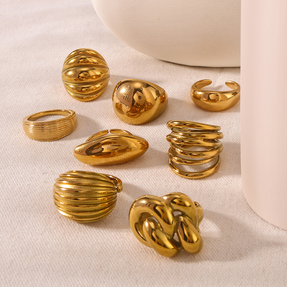Geometric Wrap Ring For Women Designer Style Irregular Shape_voghion.com