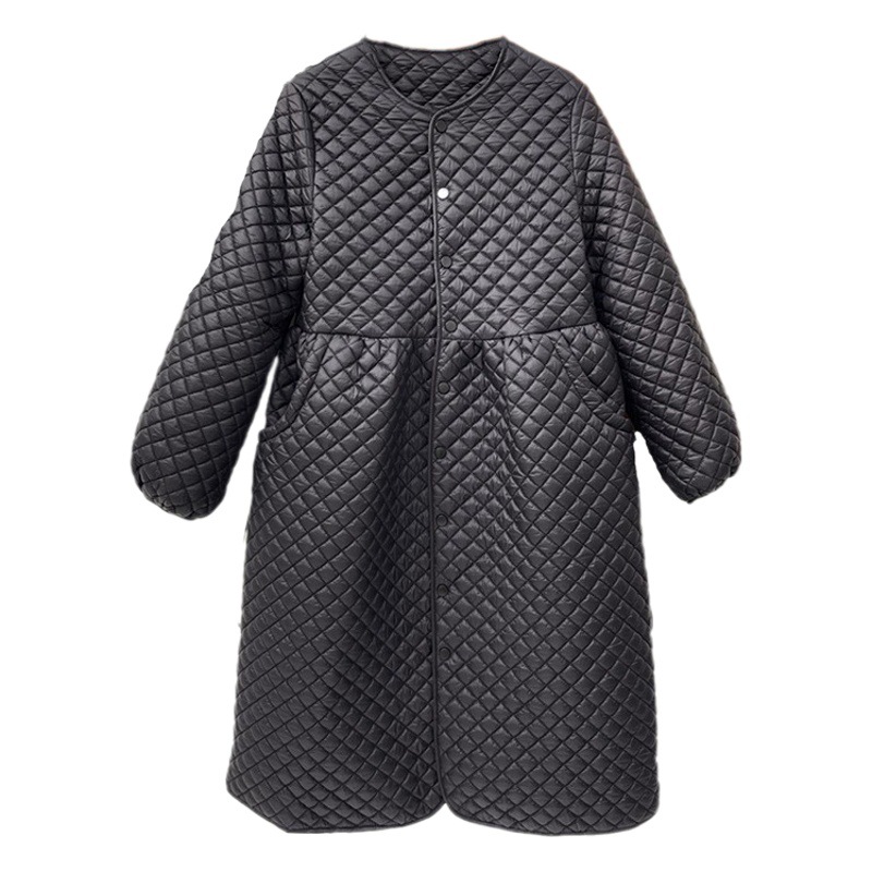 Pregnant women's winter cotton-padded coat fashionable new autumn and winter Internet celebrity loose temperament age-reducing mid-length fashionable mom cotton-padded coat