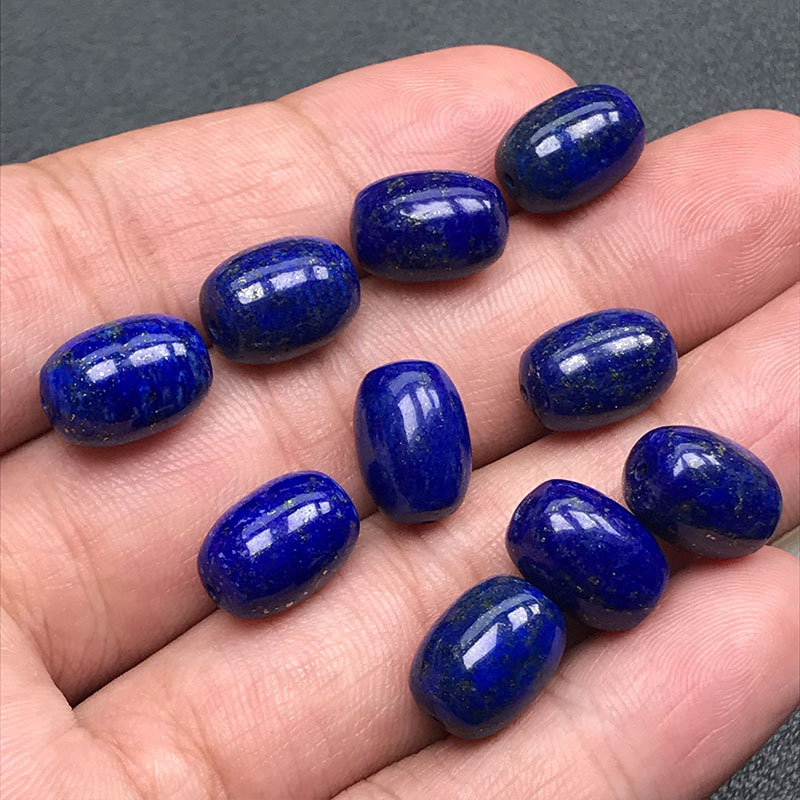 Natural Lapis Lazuli Barrel Beads Loose Beads Spacer Beads Top Beads Waist Beads Accessories DIY Bracelet Necklace Accessories