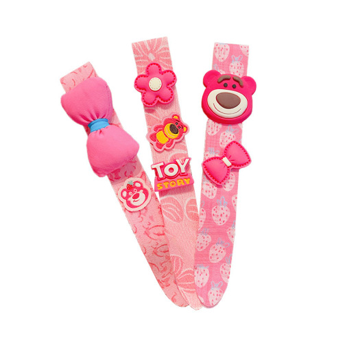 Children's Velcro Little Girl Cartoon Broken Hair Artifact Hairband Girls Bangs Sticker Hairband Baby Headband Hair Accessories Women