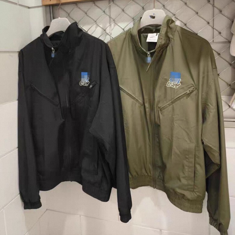 25Ss Spring and Summer New Classic Comfortable Sports Stand-Collar Jacket Woven Casual Windproof Jacket Men's Clothing Jn1661