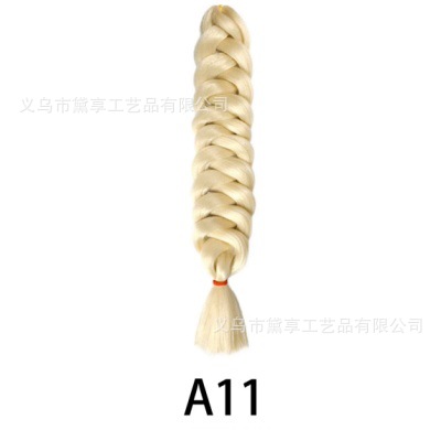 Transfronterizo 165gXP Embalaje África comercio exterior 82 pulgadas pelucas coloridas grandes trenzas de alta temperatura seda negra trenzas sucias stock