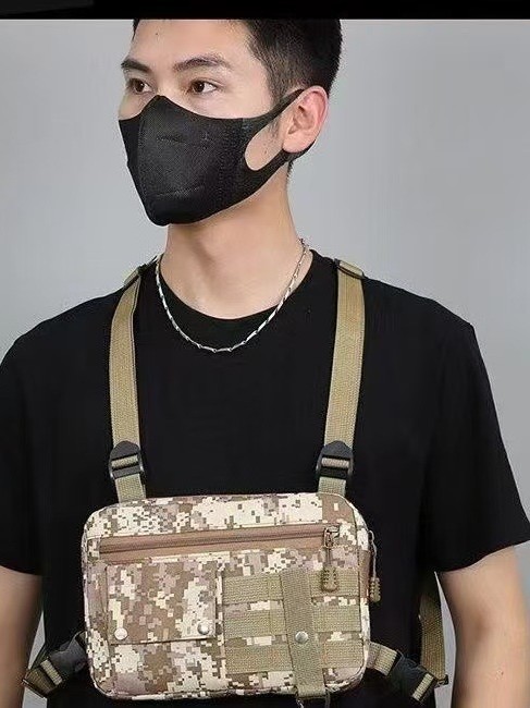MOLLE腹帯型チェストバッグ、チェストパック、CS野戦用拡張アクセサリーバッグ、多機能撮影バッグ、軽量で通気性のあるバックパック|undefined