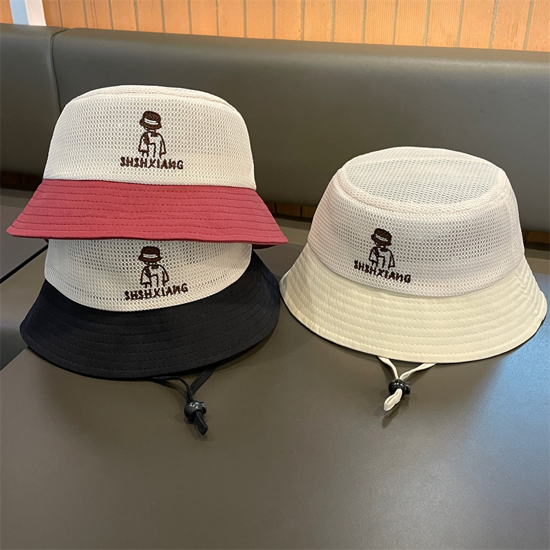 Sombrero para niños 2025 verano delgado protector solar para bebés sombrero para el sol de malla sombrero de pescador para niños y niñas sombrero para el sol para bebés