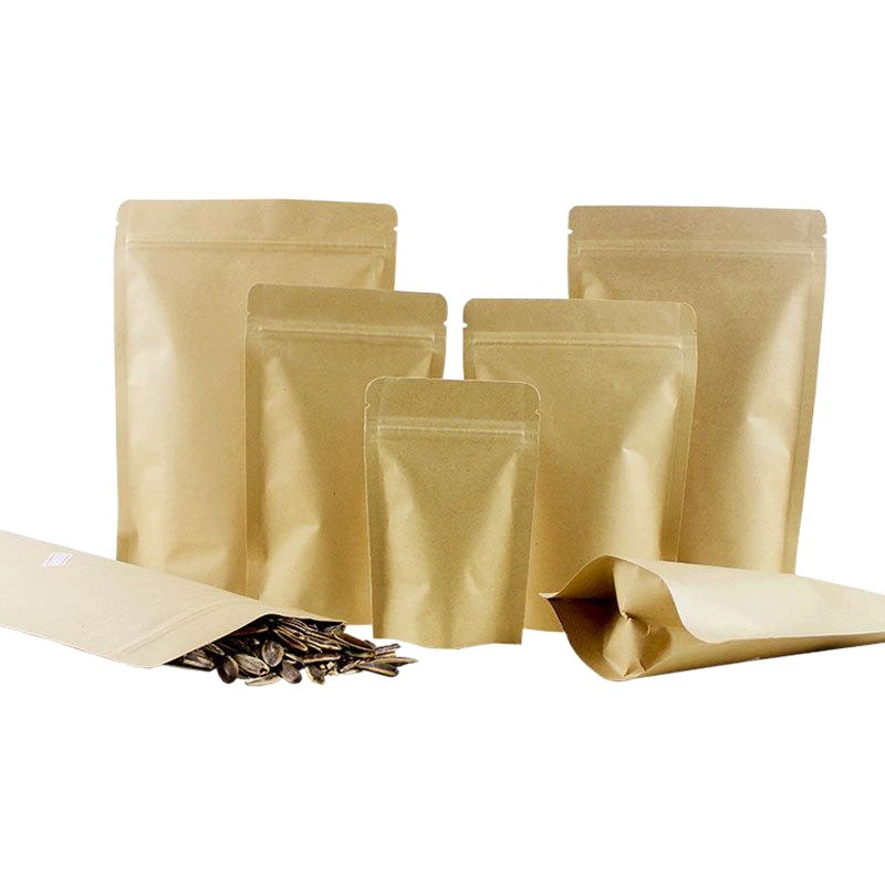 В наличии Крафт-бумажный пакет семена дыни Еда небольшой упаковочный пакет красные даты Крафт-бумага самонесущая самоуплотняющийся мешок из алюминиевой фольги