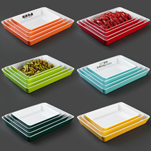 密胺熟食卤菜展示盘商用卤味店长方形摆盘托盘仿瓷深盘凉菜专用盘