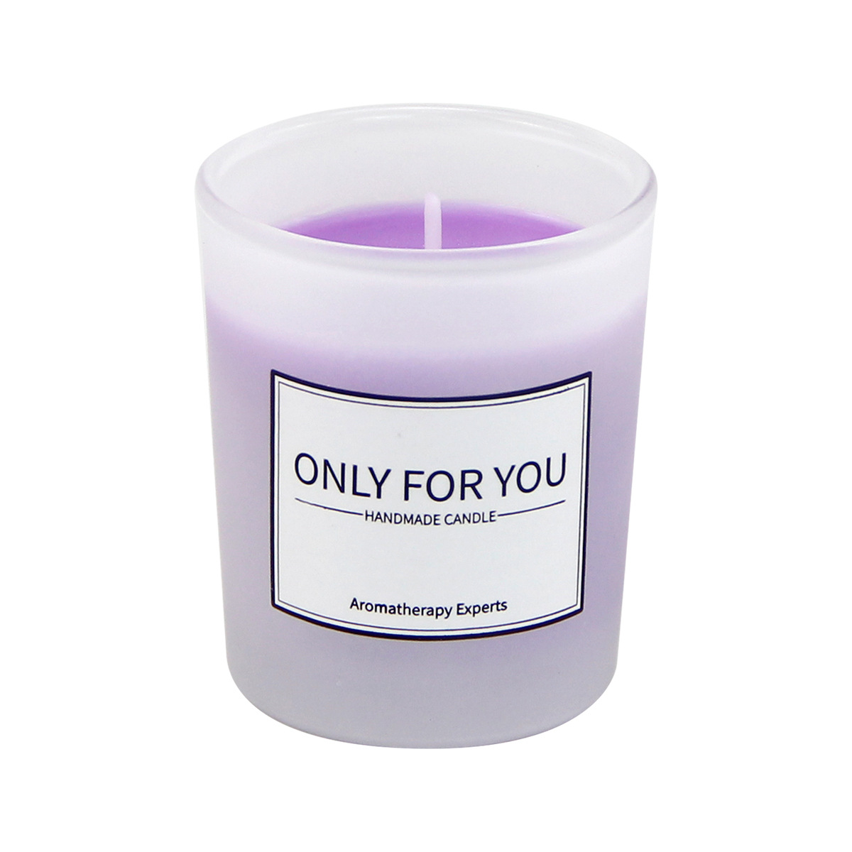 Lavendel aromaterapi duftlys i voks 50g lilla til hjemmet_voghion.com