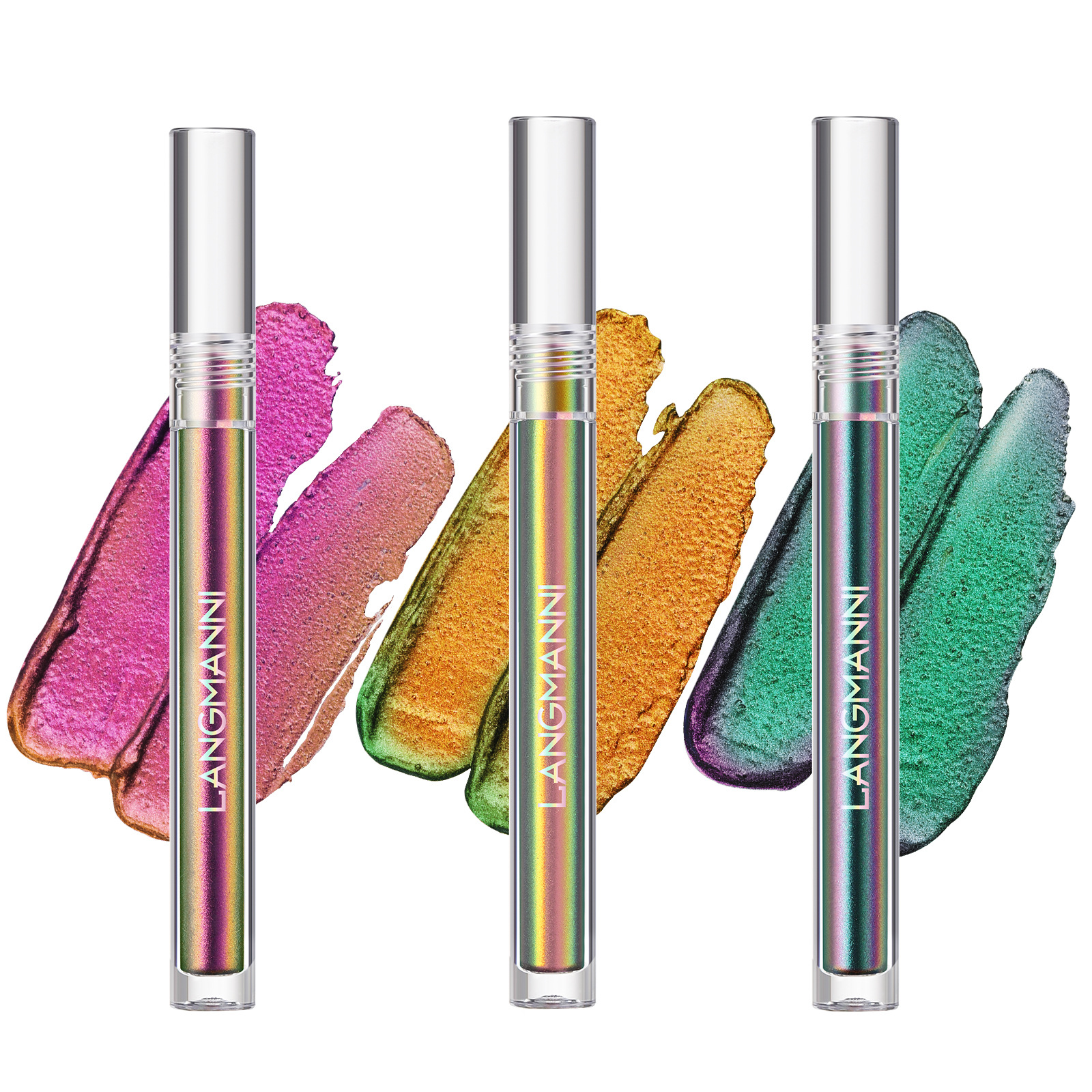 Langmanni Single Chameleon Liquid Eyeshadow shines with eyeshadow liquid eye makeup undefined