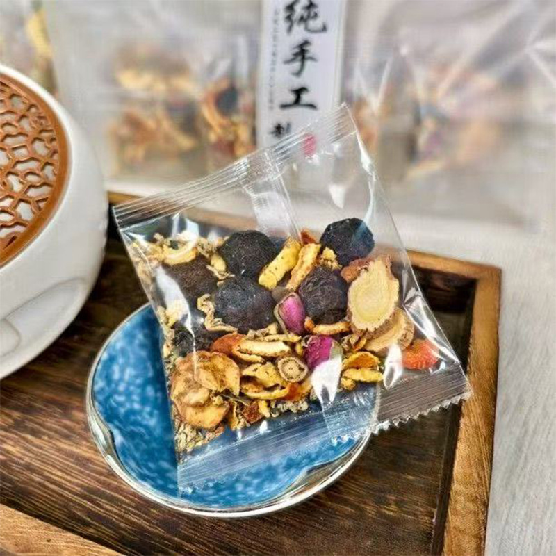 Dark Plum & Lotus Leaf Tea (Wu Mei He Ye Cha) — Sugar-Free Freeze-Dried Herbal Blend overview