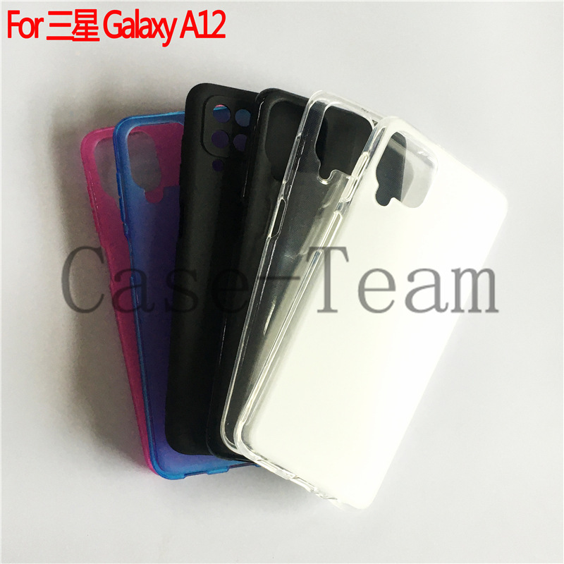 For Samsung Galaxy A12 Phone Case A12 Nacho Protective Case Pudding Frosted Material TPU
