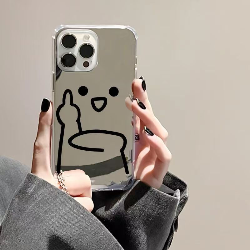 Funny and mocking expressions suitable for Samsung S26 Ultra phone cases, mirror finish, S23, S25, creative designs, S24+, and Apple 18 Funny and mocking expressions suitable for Samsung S26 Ultra phone cases, mirror finish, S23, S25, creative designs, S24+, and Apple 18