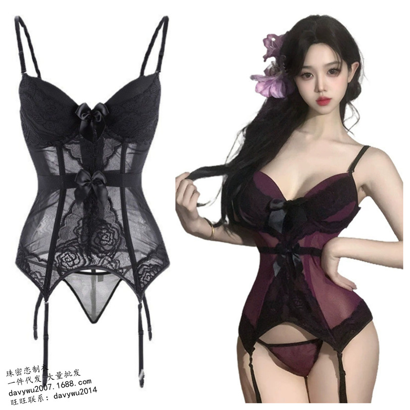 European and American Suspender Intimates, Sexy Intimates, Corset, Sexy Corset, Tight Fishbone Bra, Shapewear