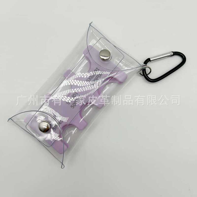 現物硬貨クリップ携帯型硬貨分類透明pvc小包登山ボタン付き硬貨プラスチックケース収納バッグ|undefined