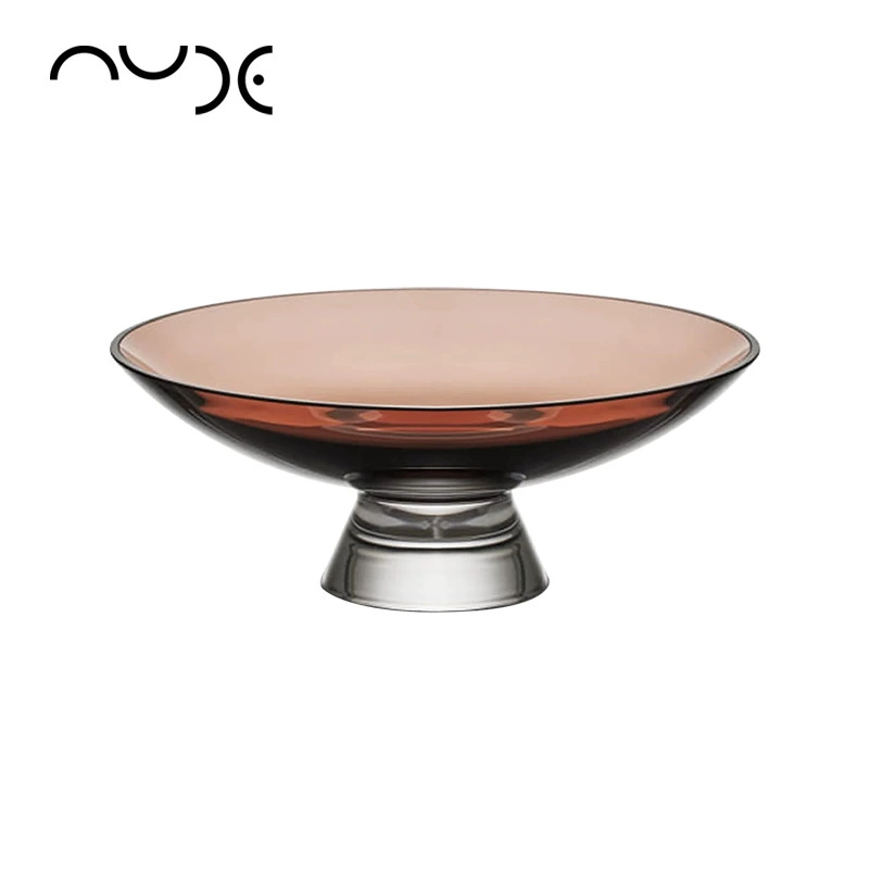 Турция импортировала силуэт NUDE Silhouette ручной работы хрустальное стекло высокого фута декоративная тарелка бизнес-клуб