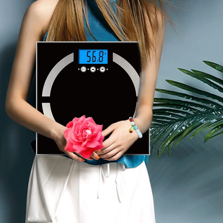 Многофункциональные трансграничные оптовые весы для отелей с ЖК-дисплеем для измерения жира в организме, удобные для ванной комнаты, весы для измерения состава тела
