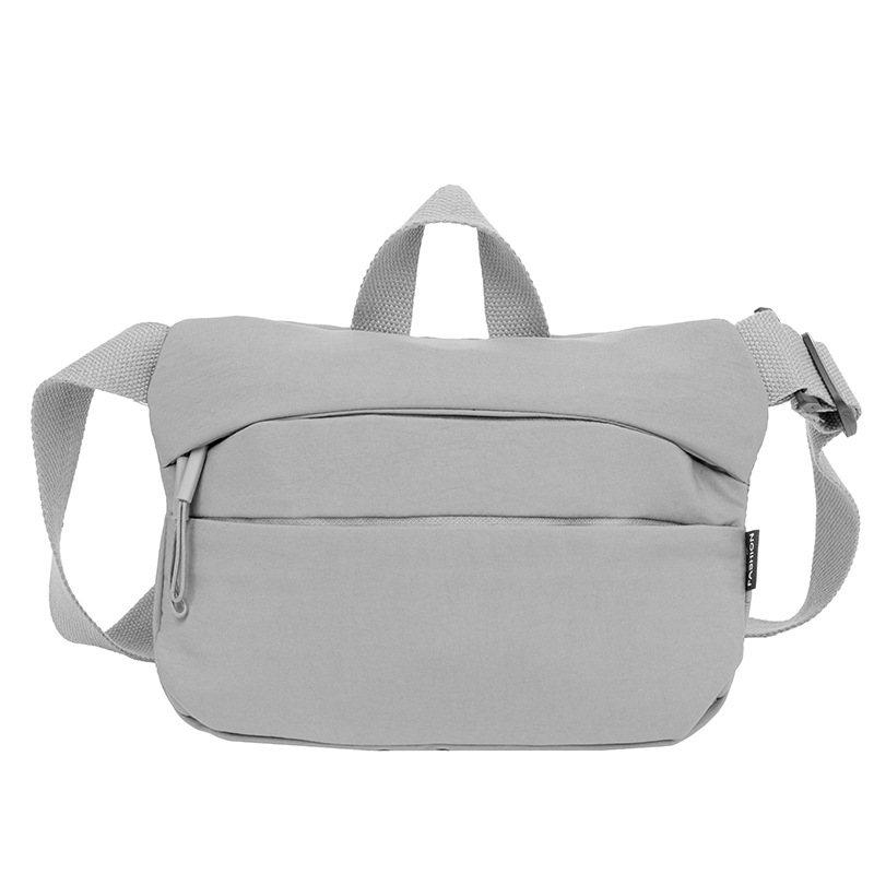 2025 nuevo bolso de nylon inclinado de moda nicho femenino sensación extranjera mochila de pecho de gran capacidad mochila de hombro