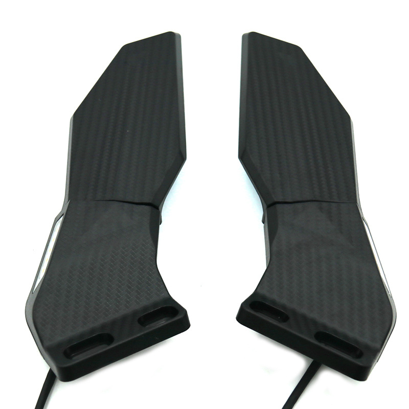 Moxin motorcycle modified rearview mirror universal suitable for R25 NMAX NINJA sports car reflector with yellow light