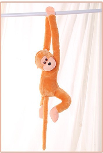 Mono de brazo largo mono juguete de peluche colorido cortina mono de brazo largo adornos de regalo decoración muñeca mono llamará al por mayor mono colgante