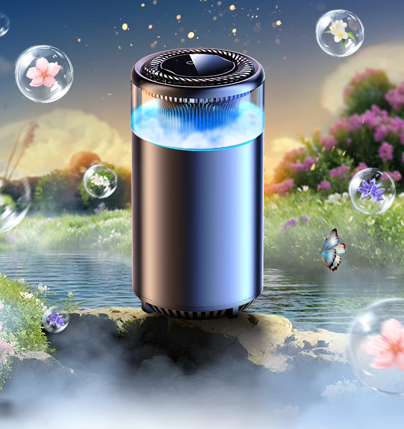 Kafeila 2024 New Smart Car Aromatherapy Machine Diffuser Atmosphere Light High-End Car Perfume Spray