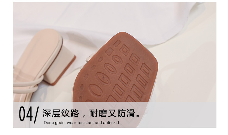 A9062 720K GIÀY DÉP LÊ NỮ HUITDOE GÓT VUÔNG MÙA HÈ GIÀY DÉP NỮ G02 SẢN PHẨM MỚI