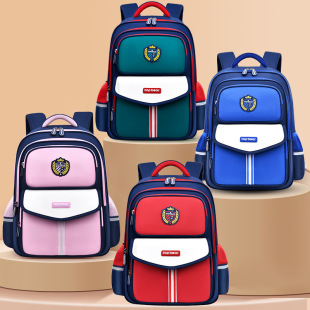 Toby Bear's New Schoolbag Boys' Spine-Protecting Schoolbag Primary School Students' Large-Capacity Backpack to Reduce the Burden for Grades 1-6
