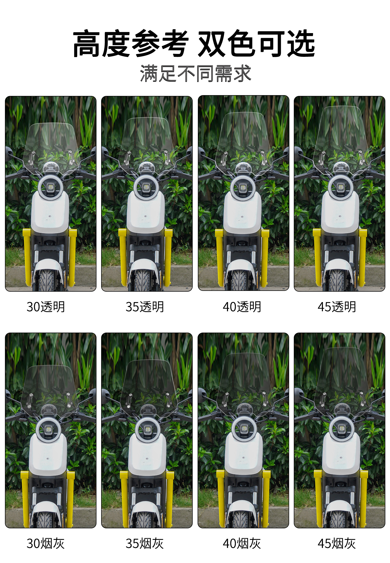 Tianfeishi is suitable for the modification of the front windshield of the Niu UQi+ with Umax transparent chest protector and wind and rain shield accessories