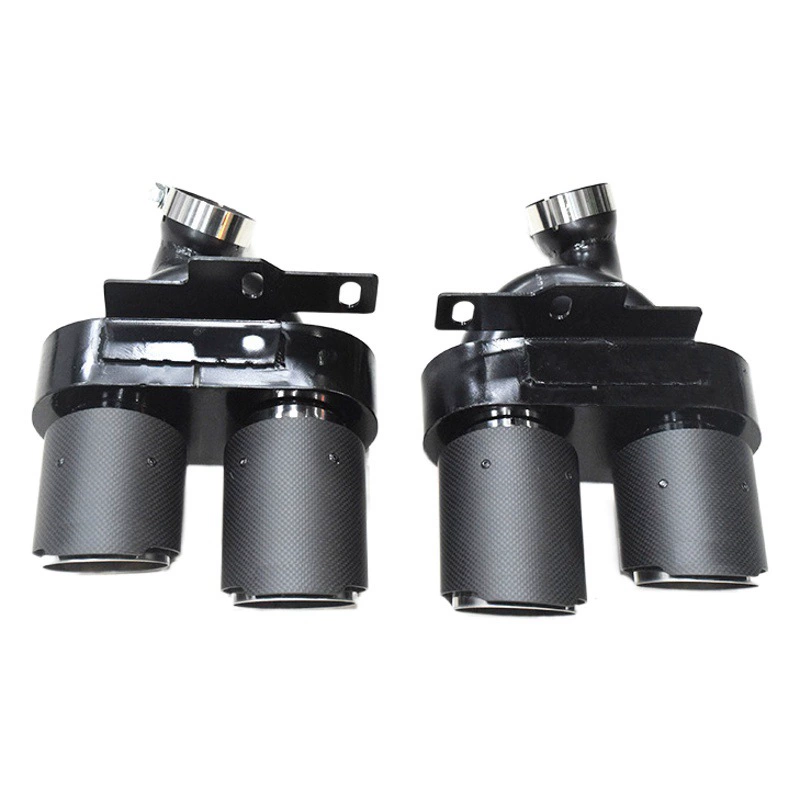 Подходит для хвостовой горловины Audi C8 A6L A7, Модифицированная выхлопная труба из углеродного волокна из нержавеющей стали с четырьмя выходами, выпускное отверстие для воздуха